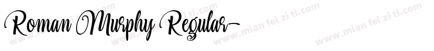Roman Murphy Regular字体转换